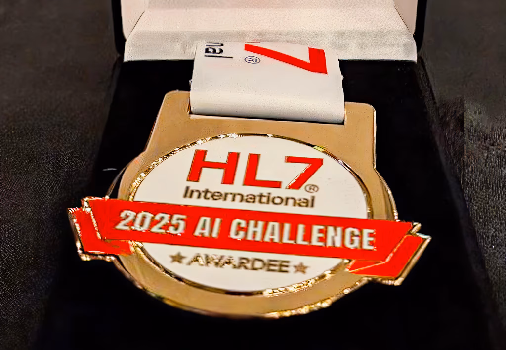 HL7 International 2025 AI Challenge Awardee medal