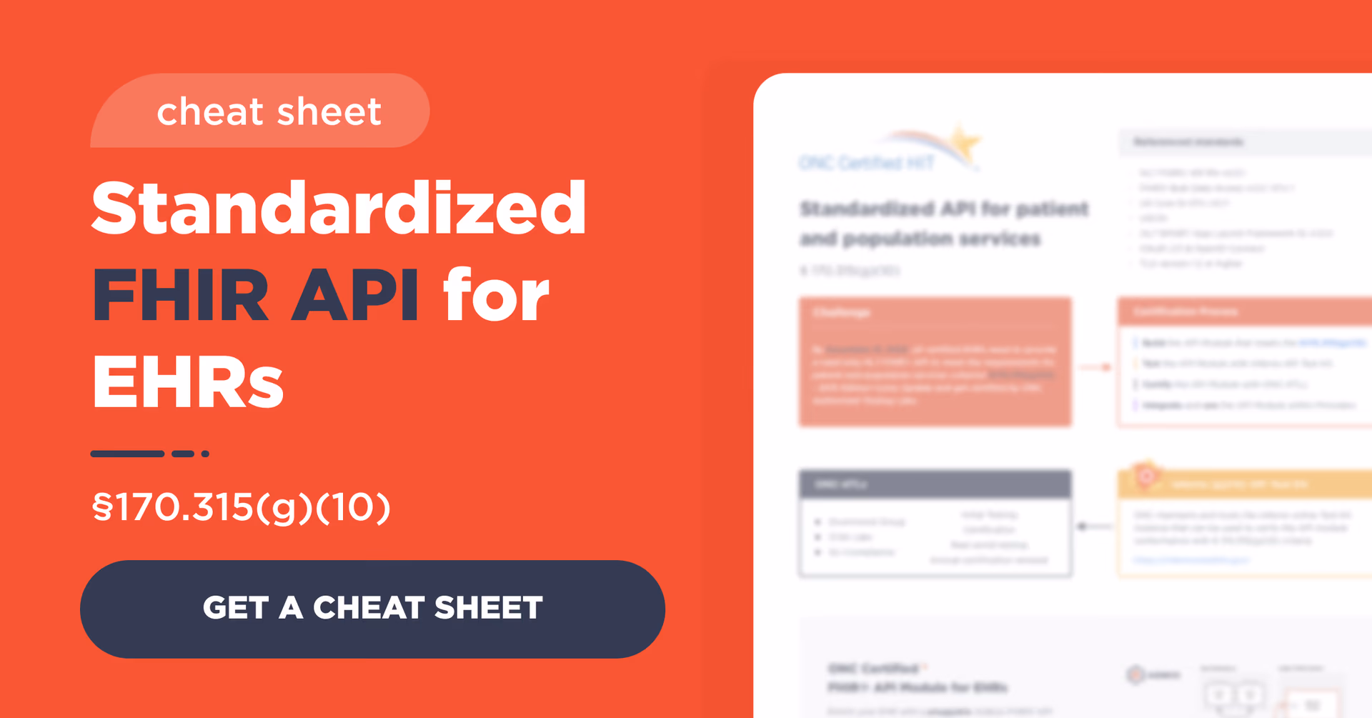 Standardized FHIR API for EHRs Cheat Sheet