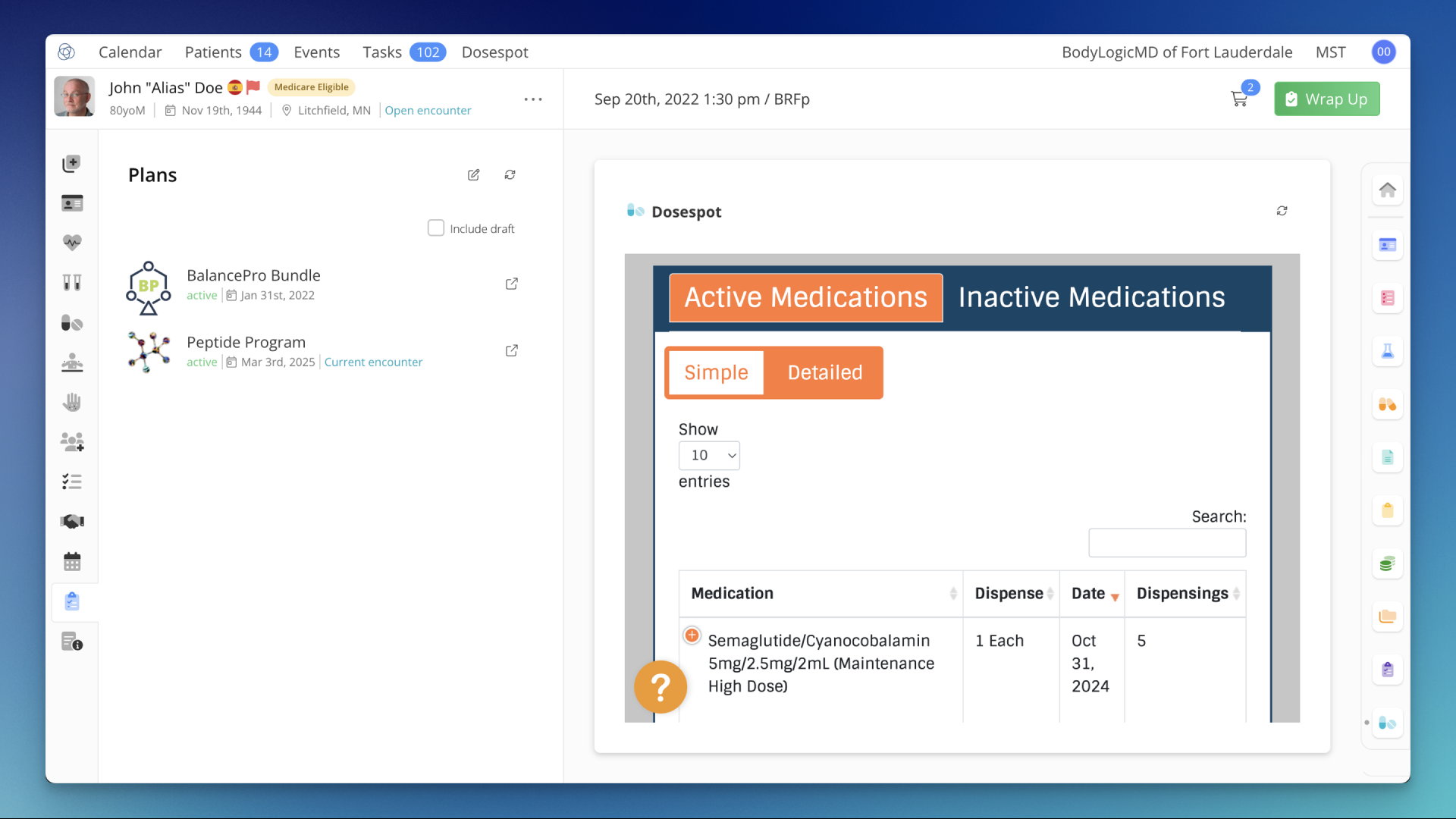 BodyLogicMD UI 2